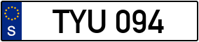 Truck License Plate